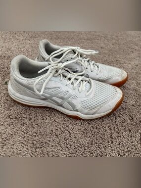 Asics White Athletic Sneakers with Gum Outsole